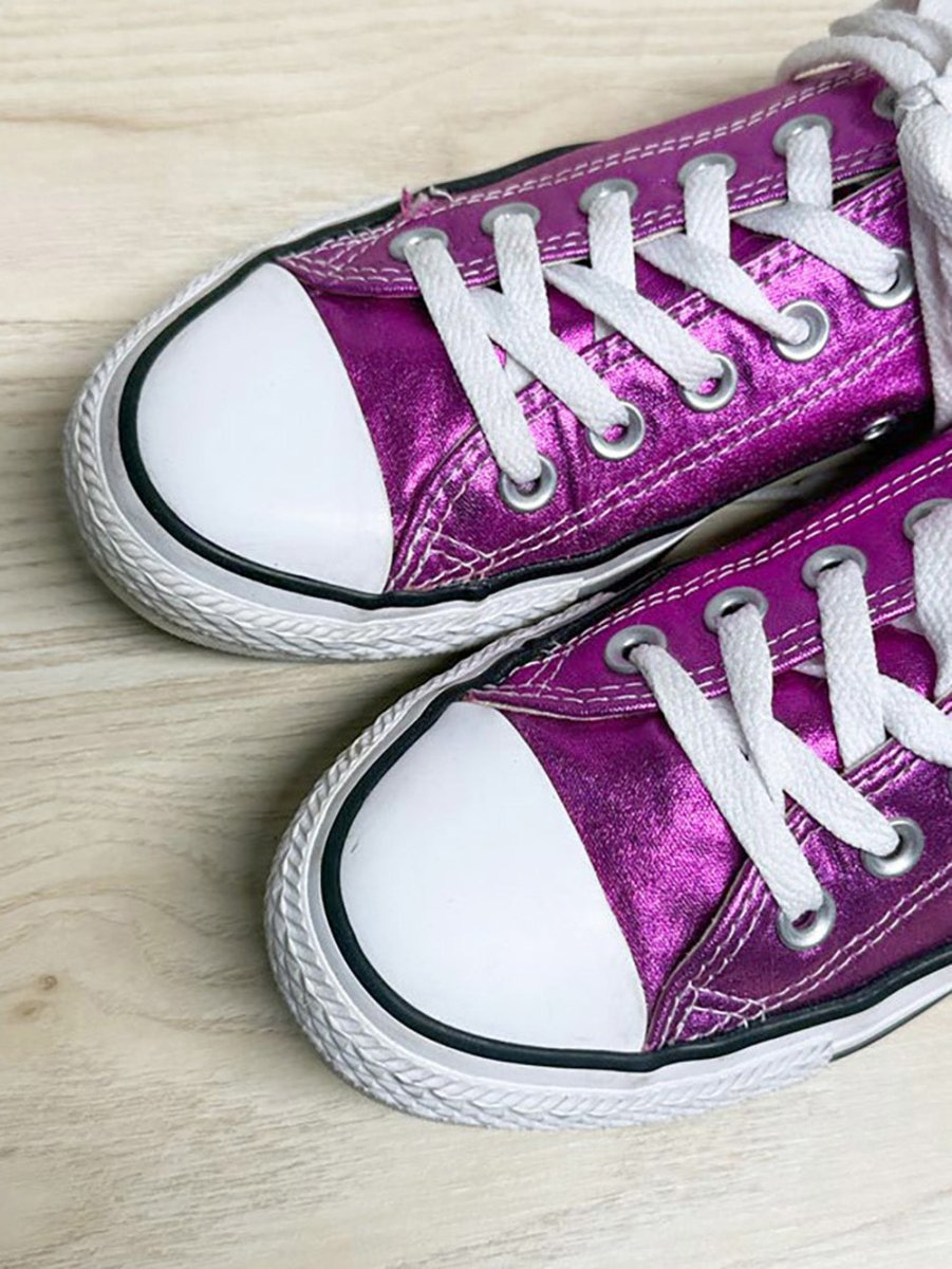 converse all star low profile metallic sneakers - good market thrift store