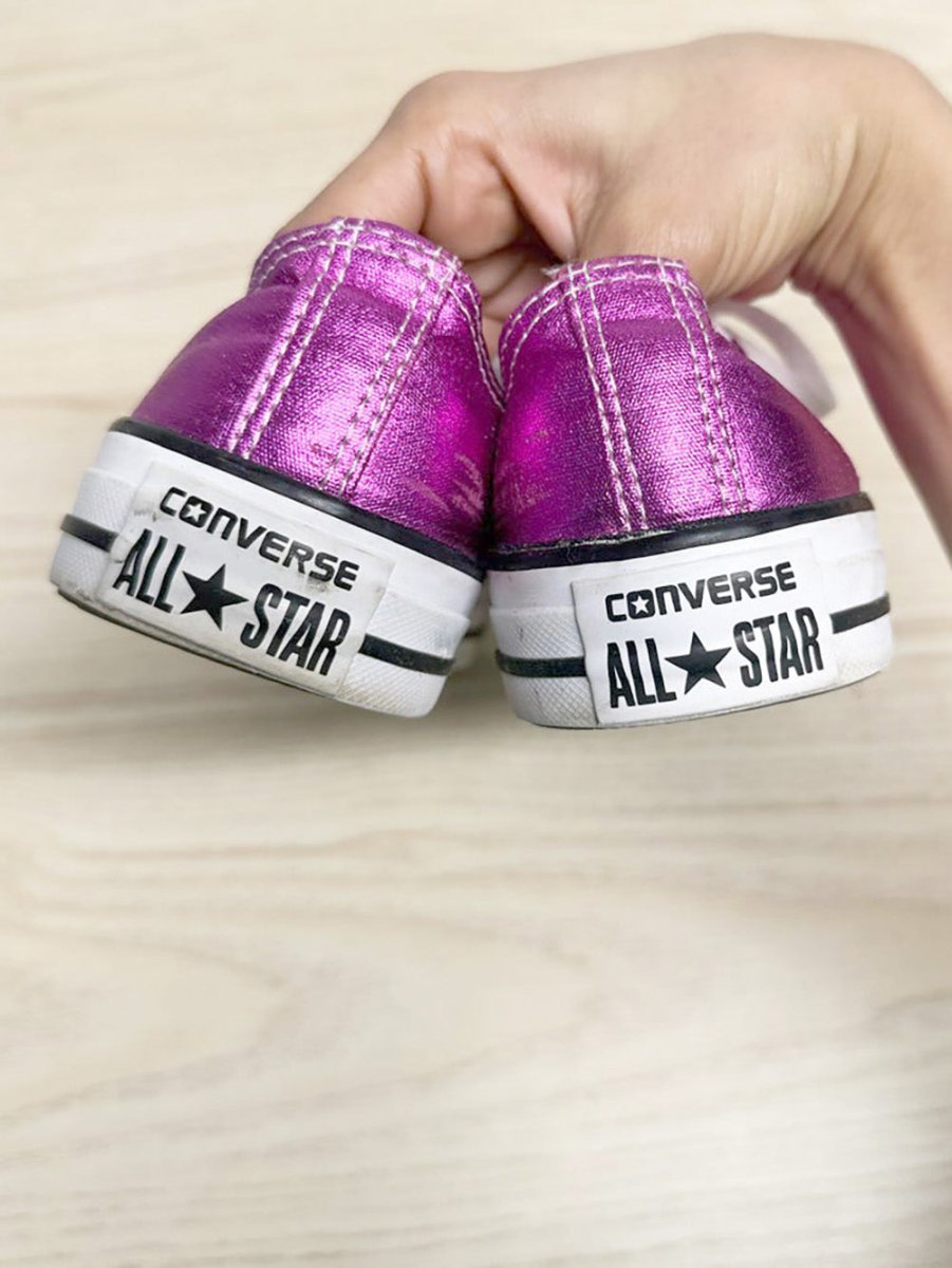 converse all star low profile metallic sneakers - good market thrift store