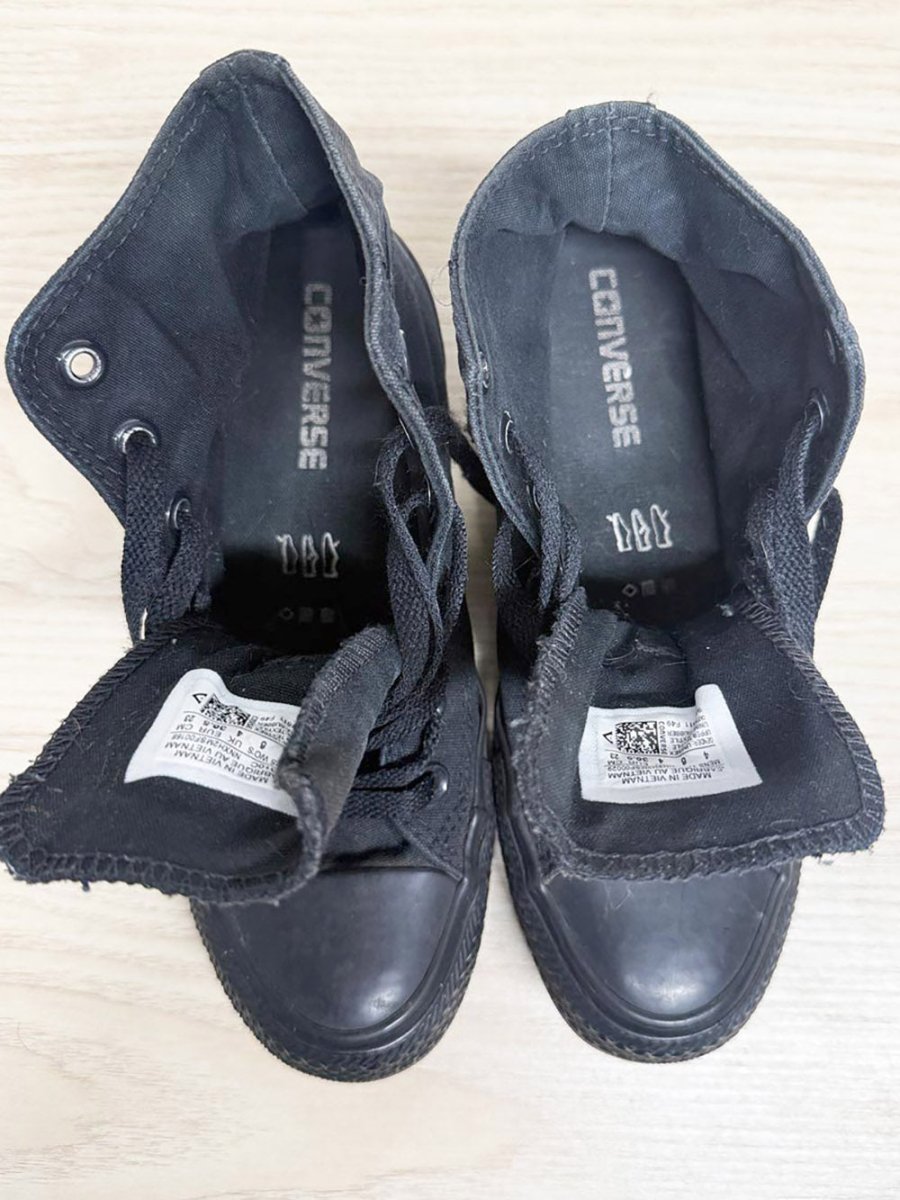 converse chuck taylor all - black all star sneakers - good market thrift store