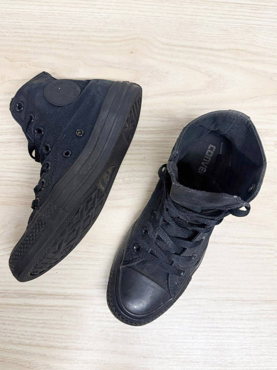 converse chuck taylor all - black all star sneakers - good market thrift store