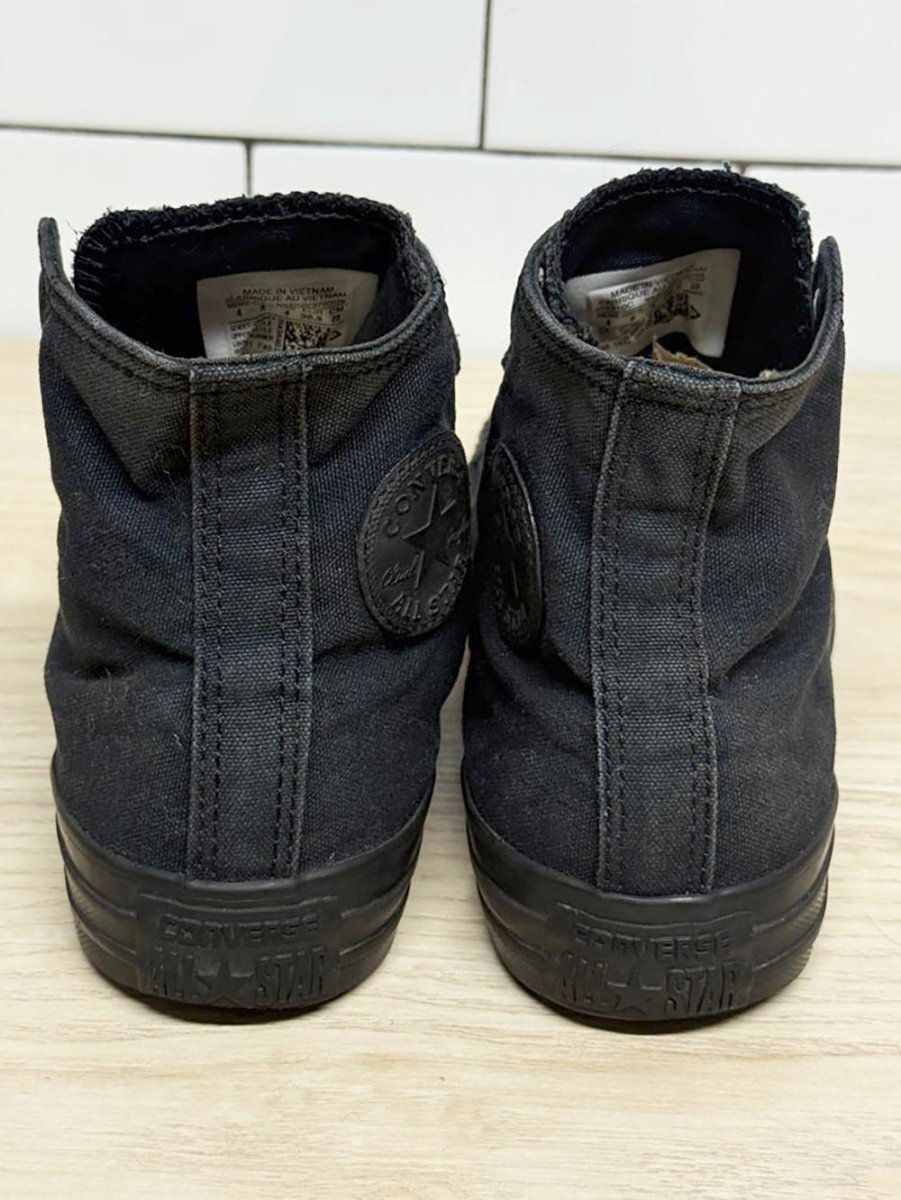 converse chuck taylor all - black all star sneakers - good market thrift store