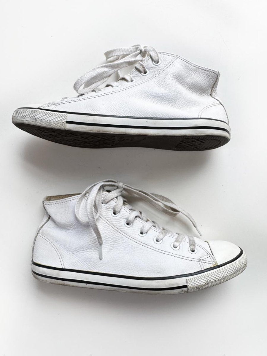 converse chuck taylor all star high top leather sneakers - good market thrift store