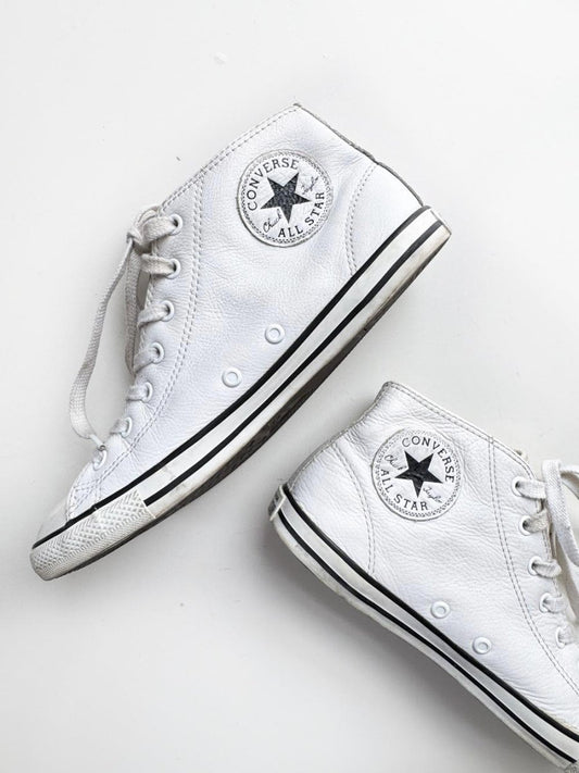 converse chuck taylor all star high top leather sneakers - good market thrift store