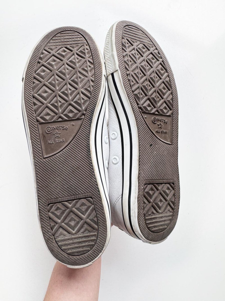 converse chuck taylor all star high top leather sneakers - good market thrift store