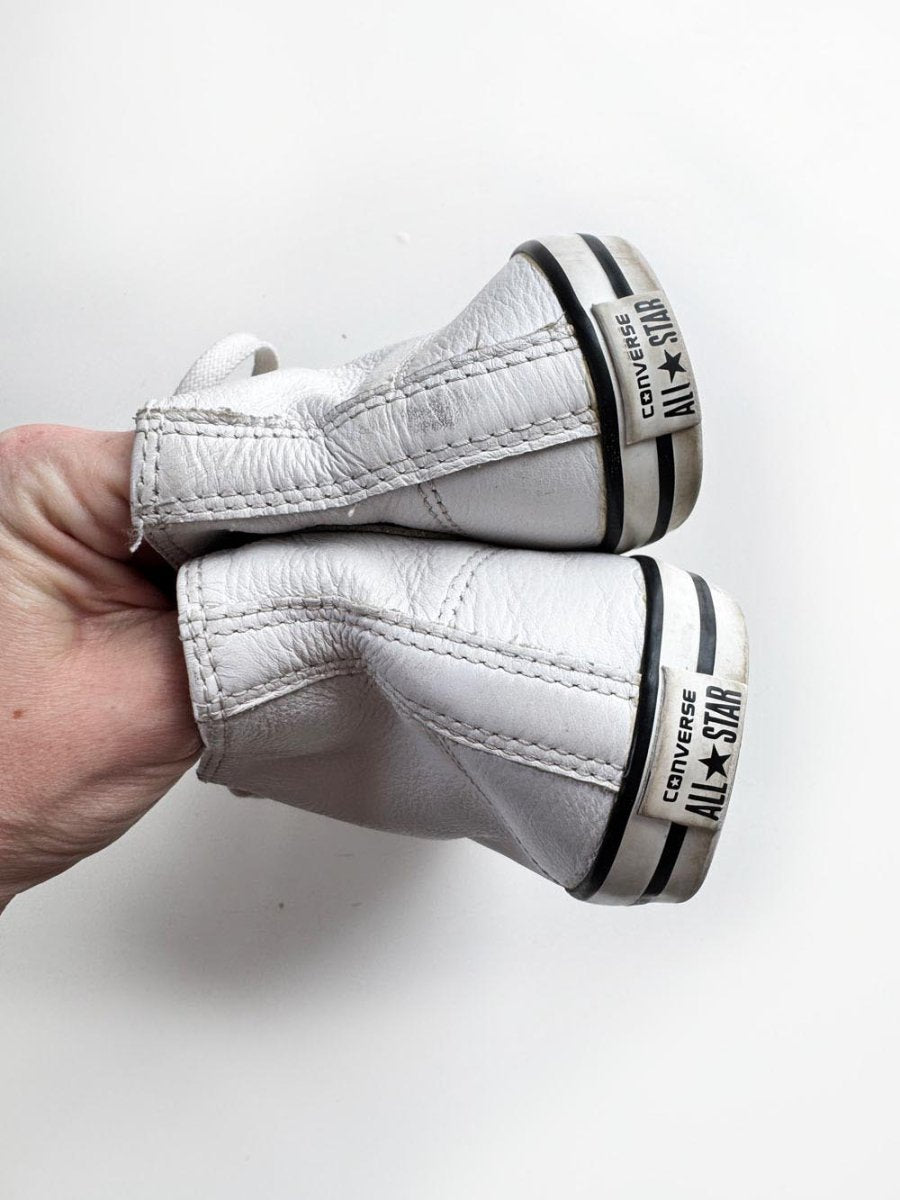 converse chuck taylor all star high top leather sneakers - good market thrift store