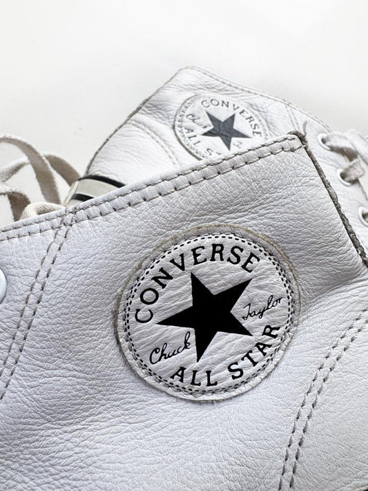converse chuck taylor all star high top leather sneakers - good market thrift store