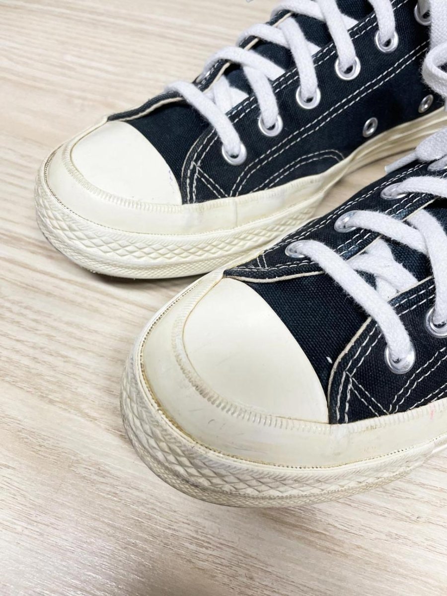 converse x play commes des garcons heart sneakers - good market thrift store