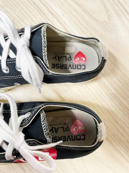 converse x play commes des garcons heart sneakers - good market thrift store