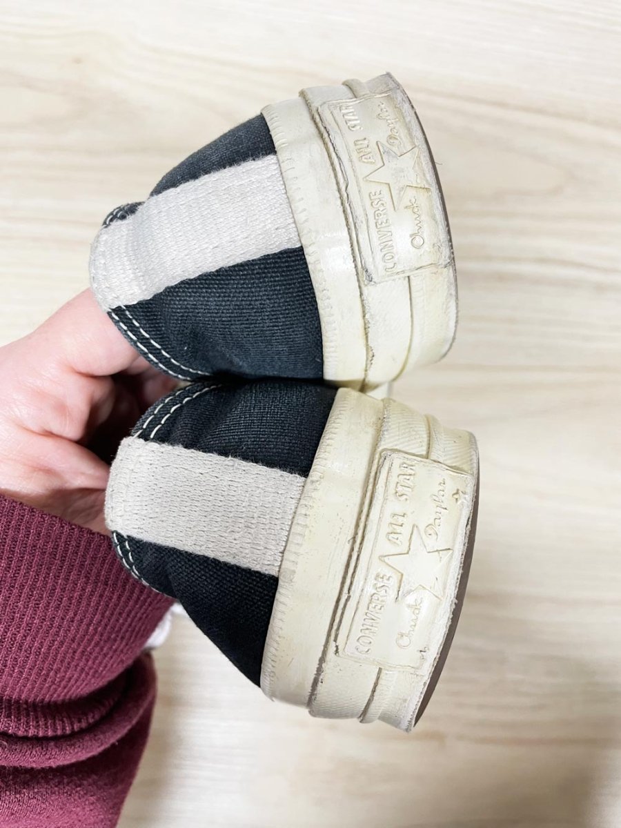 converse x play commes des garcons heart sneakers - good market thrift store