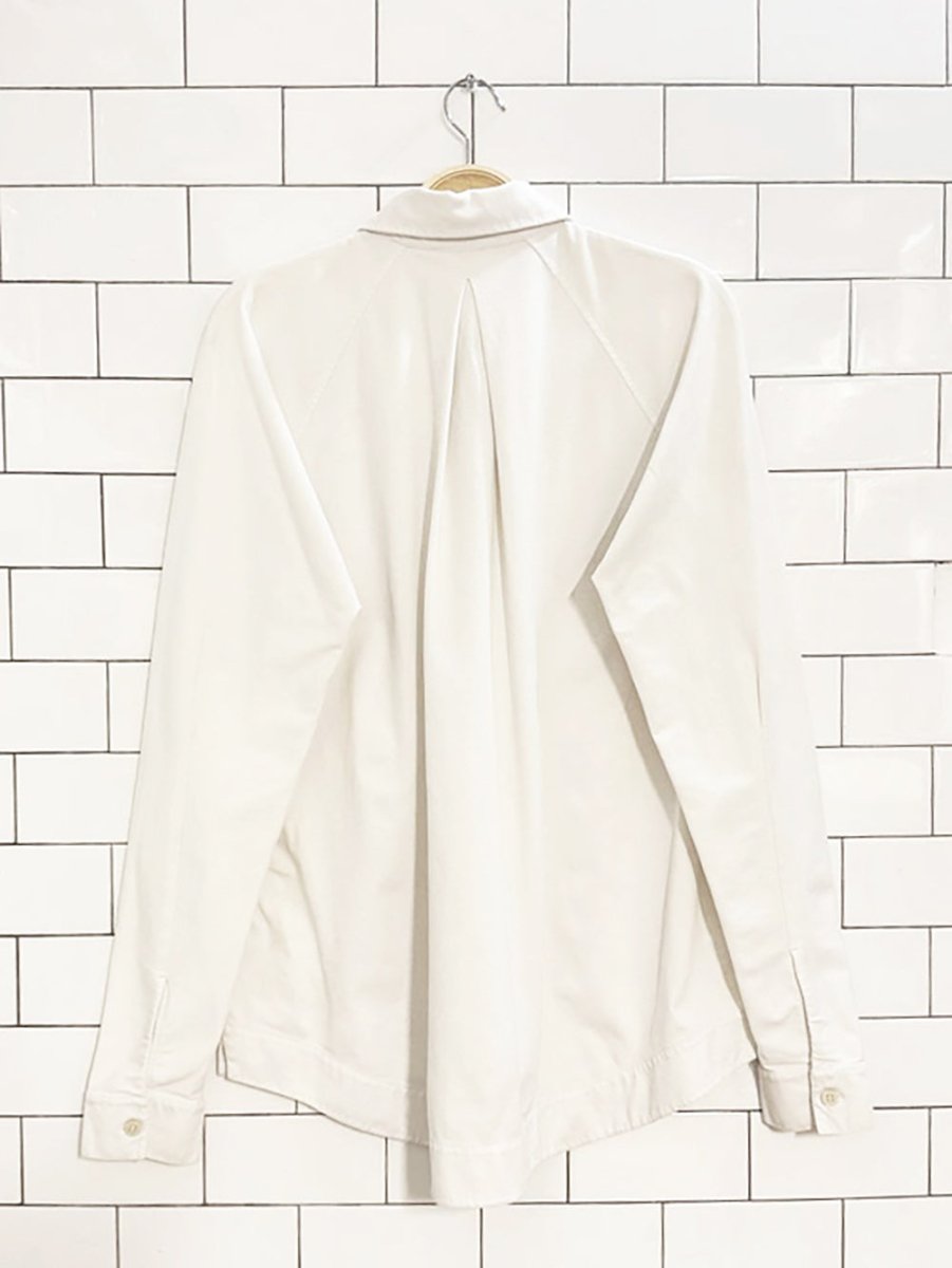 cos box pleat full button shirt - good market thrift store