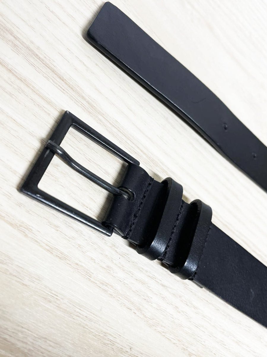 cos minimal leather belt | made in italy - good market thrift store