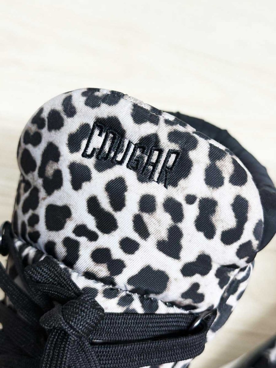 cougar waterproof lace up animal print boots - good market thrift store