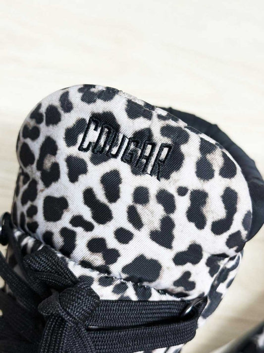 cougar waterproof lace up animal print boots - good market thrift store