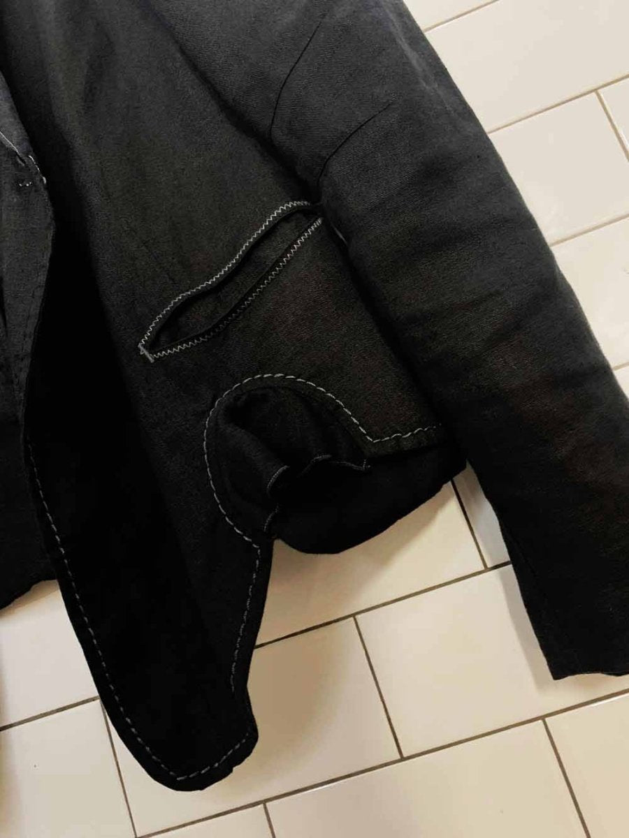 crea concept 100% linen flair light jacket - good market thrift store
