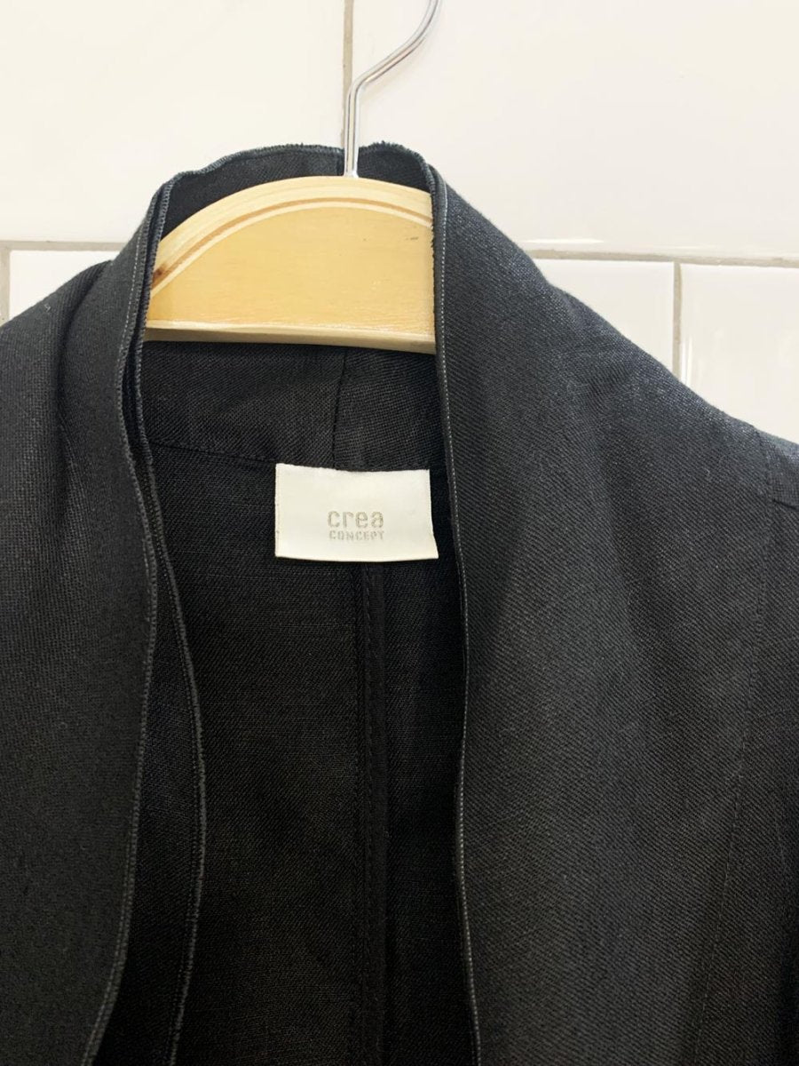 crea concept 100% linen flair light jacket - good market thrift store