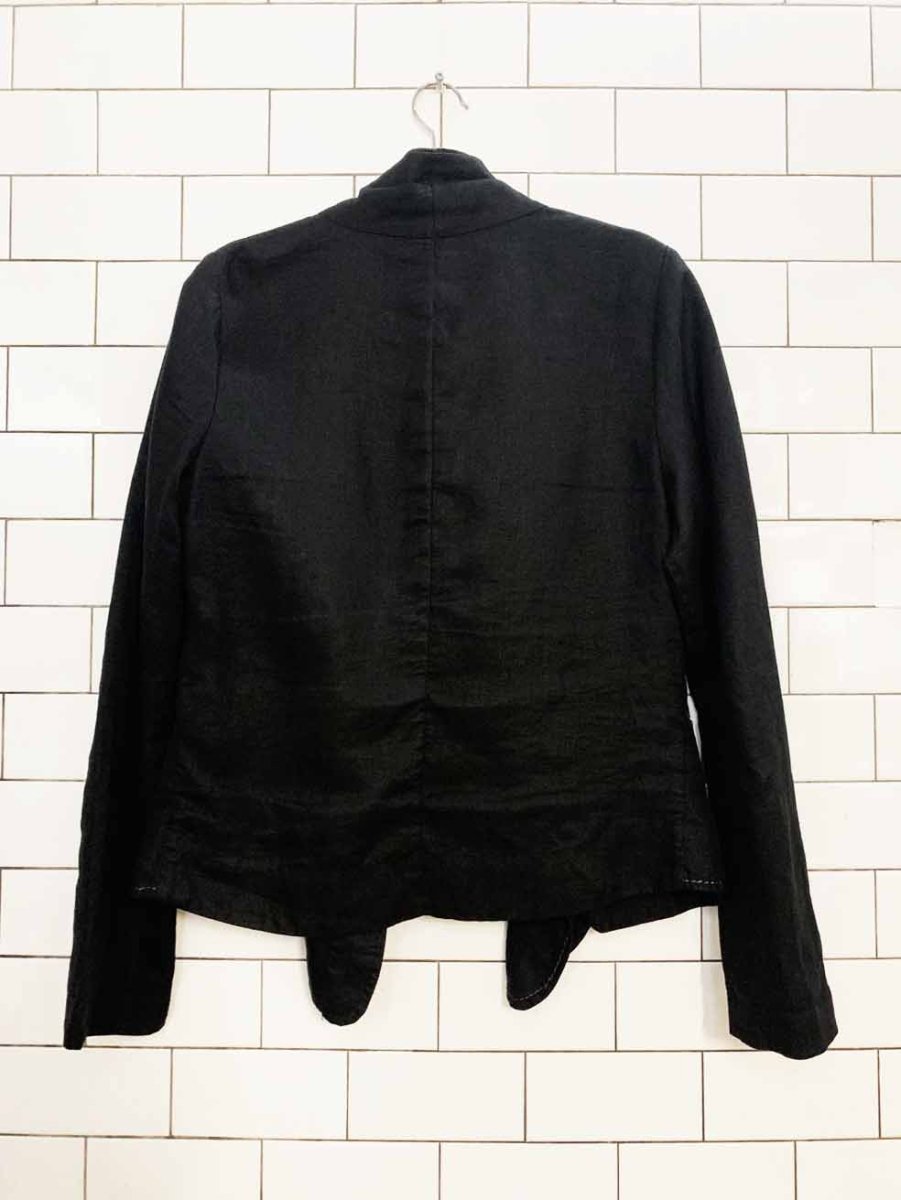 crea concept 100% linen flair light jacket - good market thrift store