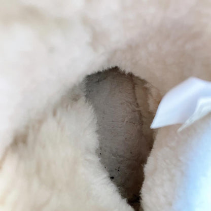 ugg bailey button cream sheepskin short boots