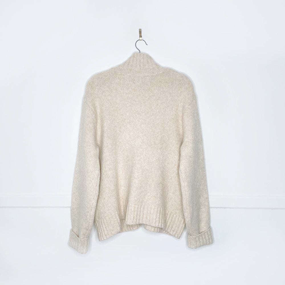 roots 2018 wool-blend cable knit sweater