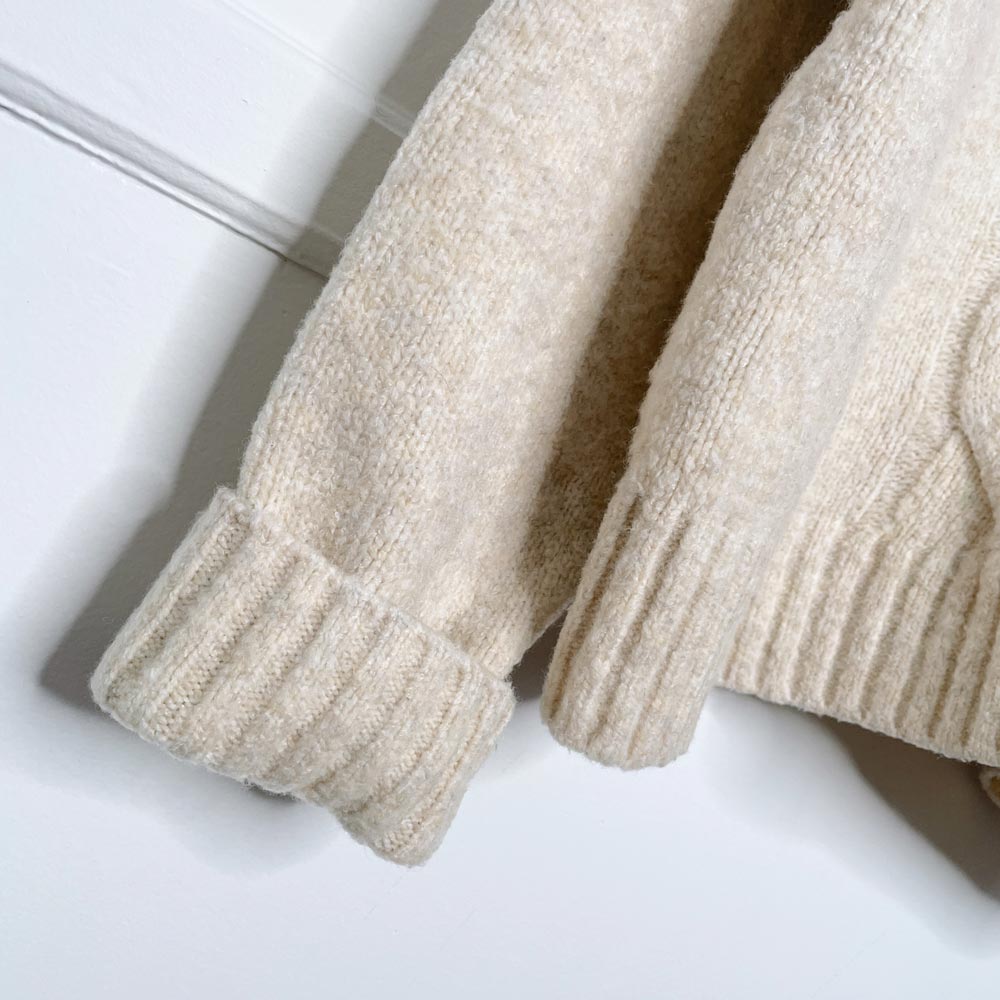 roots 2018 wool-blend cable knit sweater