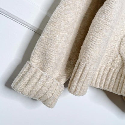 roots 2018 wool-blend cable knit sweater