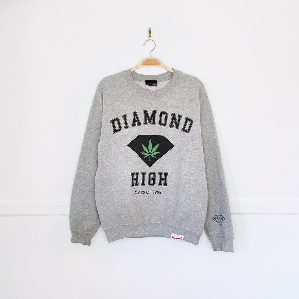 vintage 90s diamond high skater sweatshirt - good market thrift store