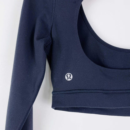 lululemon open back cropped long sleeve