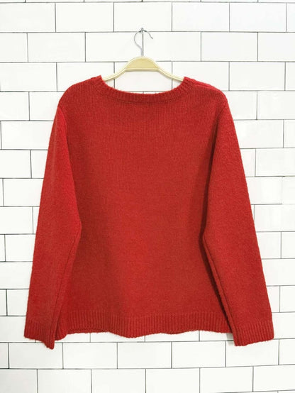 cupcakes and cashmere apres ski fuzzy knit sweater - good market thrift store