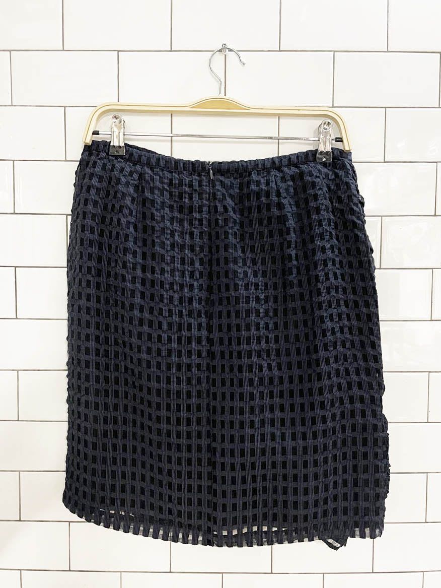current air mesh ruffle trim mini skirt | anthropologie - good market thrift store