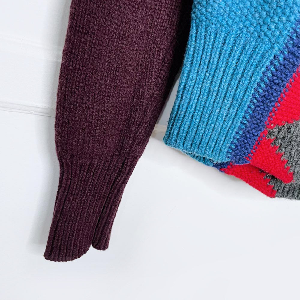 dsquared 2017 zig zag wool intarsia sweater