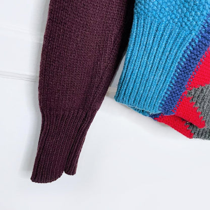 dsquared 2017 zig zag wool intarsia sweater