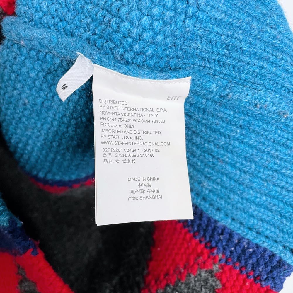 dsquared 2017 zig zag wool intarsia sweater