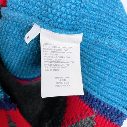 dsquared 2017 zig zag wool intarsia sweater