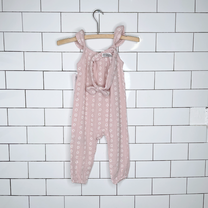 nwt emily & oliver daisy gauze romper set - size 12M