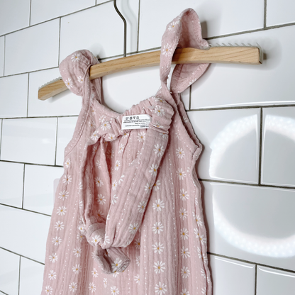 nwt emily & oliver daisy gauze romper set - size 12M