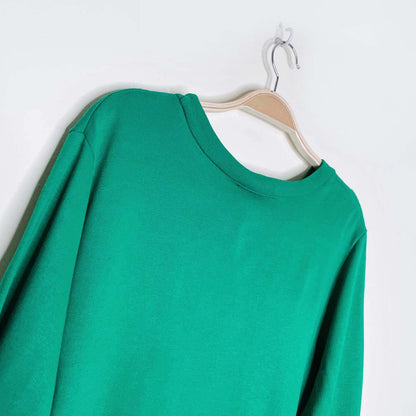 vintage jenna lane ny dancing reindeer graphic holiday crew - size medium