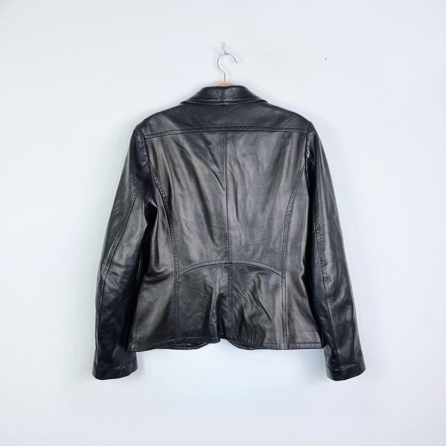 vintage 00s danier italian butter leather jacket