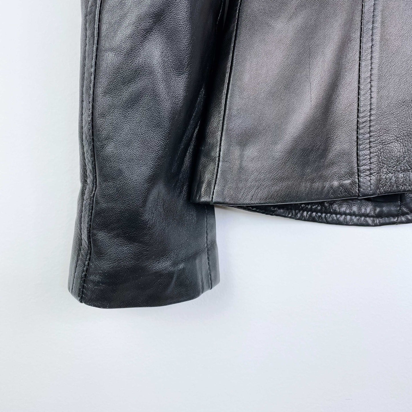 vintage 00s danier italian butter leather jacket