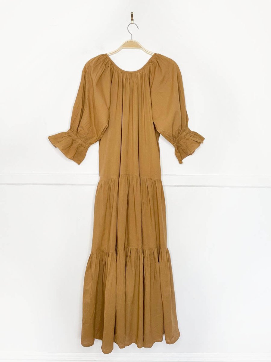daughters of india 2026 sahana gown | boho tiered maxi dress - good market thrift store