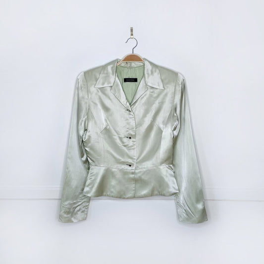 vintage 00s david dixon shimmery satin blazer