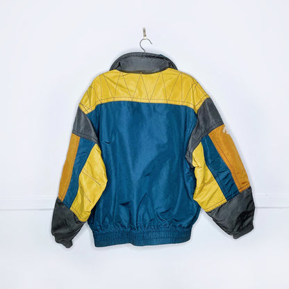 vintage 90s descente colour block ski jacket