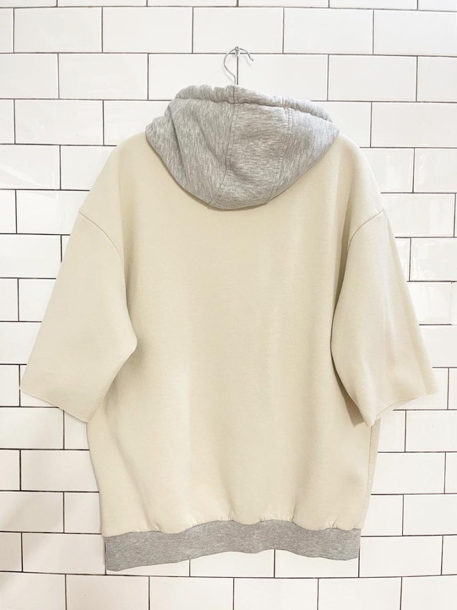 de facto LA lakers two tone cropped sleeve hoodie | rework | NBA - good market thrift store