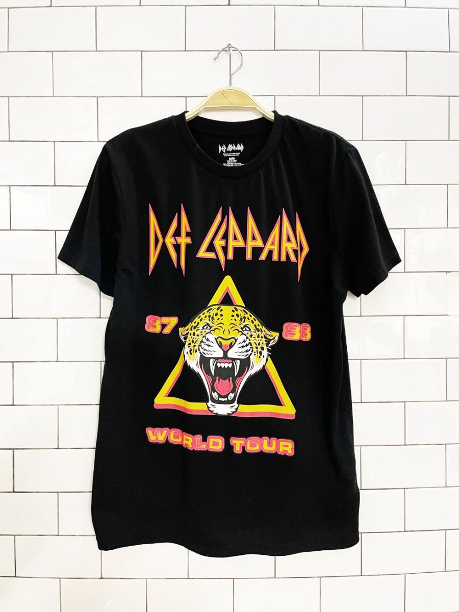 def leppard 87 - 88 tour reprint graphic tee | philcos - good market thrift store