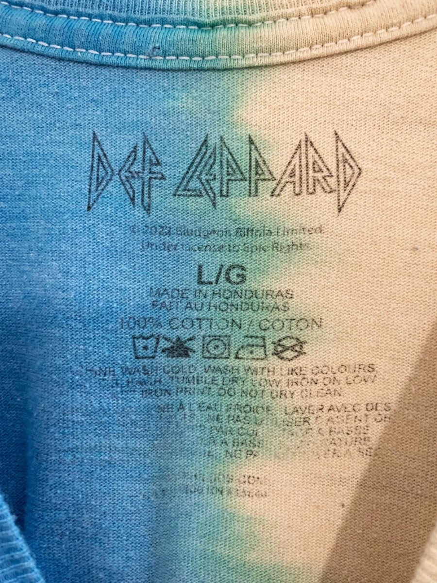 def leppard graphic tie dye band tee | high n dry - good market thrift store