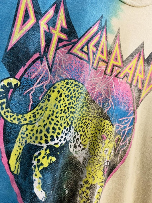 def leppard graphic tie dye band tee | high n dry - good market thrift store