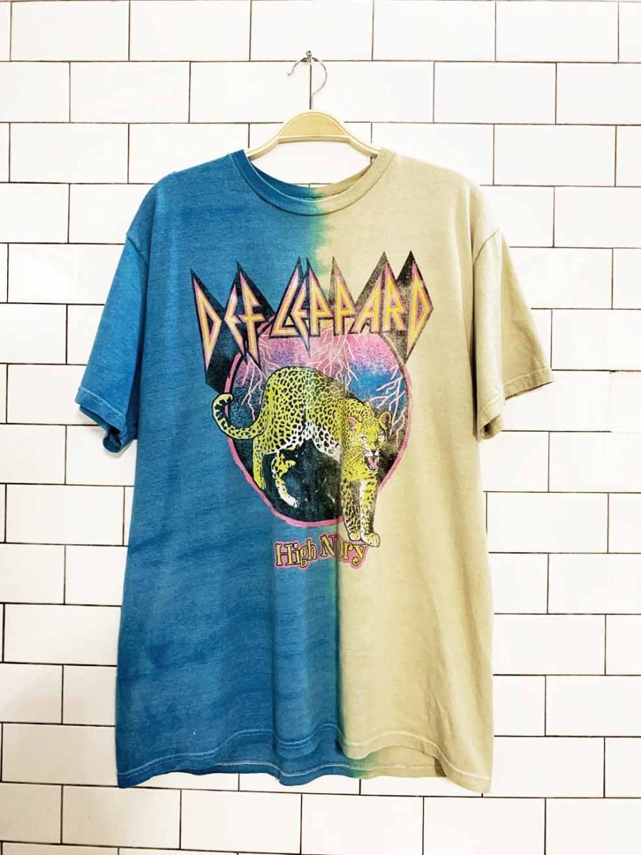 def leppard graphic tie dye band tee | high n dry - good market thrift store