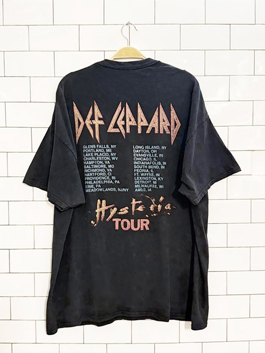 def leppard hysteria tour graphic band tee | 2020 - good market thrift store
