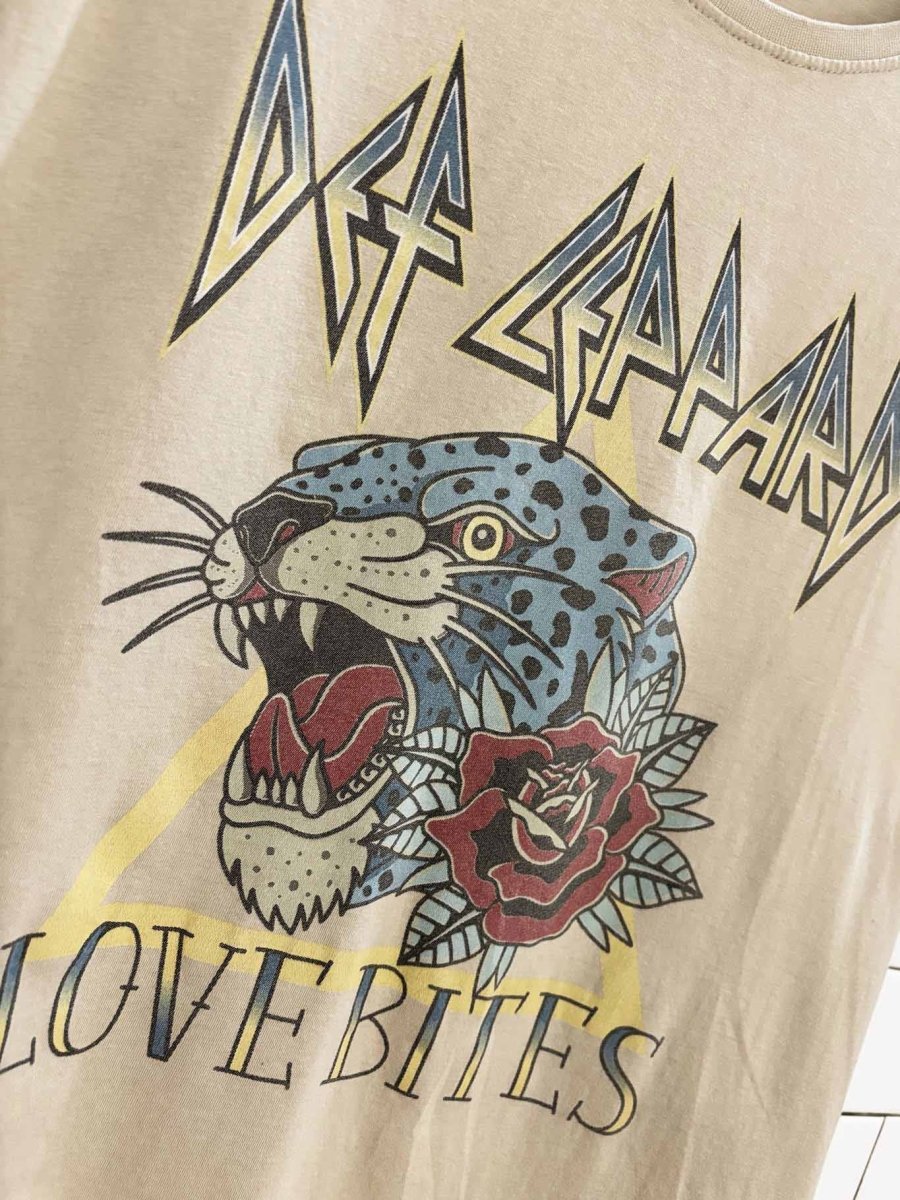 def leppard love bites band tee - good market thrift store