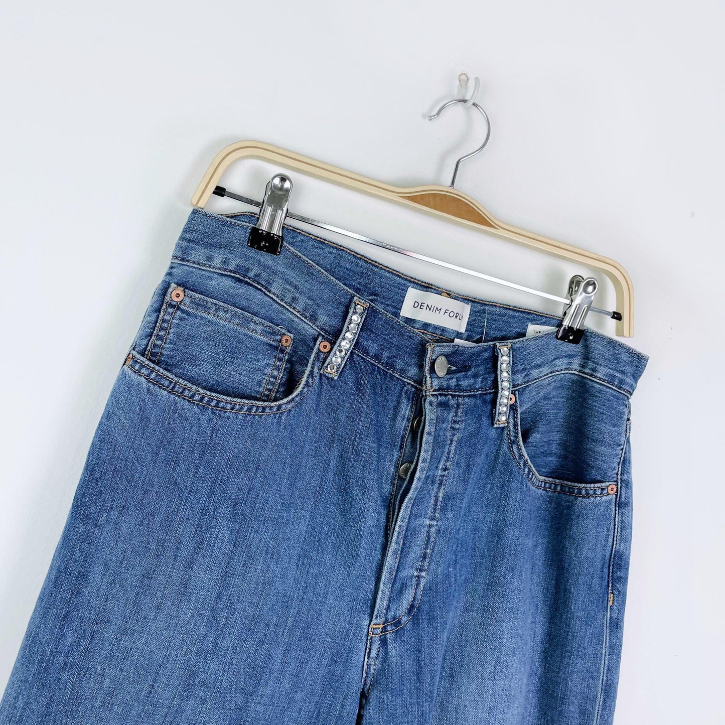 denim forum the bo mid-rise slouchy boyfriend jean - size 27