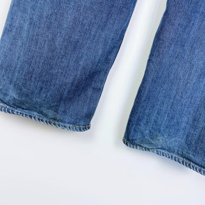 denim forum the bo mid-rise slouchy boyfriend jean - size 27