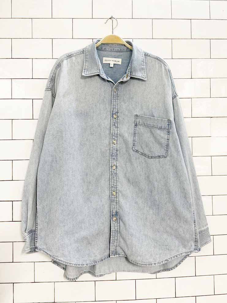 denim forum 2025 the 80s comfy denim shirt | aritzia - good market thrift store